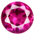 Synthetic Rose Red Gems